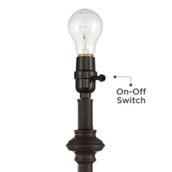 360 Lighting Carter Traditional 3 Piece Floor Table Lamp Set Bronze Metal Oatmeal Drum Shade For Bedroom Living Room Bedside Nightstand Office House -360 Lighting GUEST bdec287d 9ba3 4ad2 a74b 5a073cc8b542