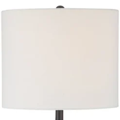 360 Lighting Lynn Modern Buffet Table Lamps 26" Tall Set Of 2 Black Metal White Fabric Drum Shade For Bedroom Living Room Bedside Nightstand Office 7 360 Lighting Lynn Modern Buffet Table Lamps 26" Tall Set Of 2 Black Metal White Fabric Drum Shade For Bedroom Living Room Bedside Nightstand Office -360 Lighting GUEST c08f083d 0a5a 4f2a bdfa 60bb6c7e04b5