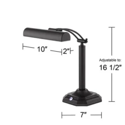 360 Lighting Grady Traditional Piano Banker Desk Lamp 16 1/2" High Black LED Adjustable Bronze Metal Shade For Bedroom Bedside Nightstand Kids Desk 14 360 Lighting Grady Traditional Piano Banker Desk Lamp 16 1/2" High Black LED Adjustable Bronze Metal Shade For Bedroom Bedside Nightstand Kids Desk -360 Lighting GUEST c6446406 3226 4b18 b6ca 3f94251a648e