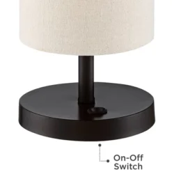 360 Lighting Heyburn Modern Accent Table Lamps 20" High Set Of 2 Bronze With USB And AC Power Outlet In Base Oatmeal Cylinder Shade For Bedroom Desk 15 360 Lighting Heyburn Modern Accent Table Lamps 20" High Set Of 2 Bronze With USB And AC Power Outlet In Base Oatmeal Cylinder Shade For Bedroom Desk -360 Lighting GUEST c6e692dd 8354 44f8 bef3 90bdf7328837