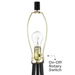 360 Lighting Ally Modern Table Lamps 26 1/2" High Set Of 2 Black Metal With USB Charging Port Rectangular Fabric Shade For Bedroom Living Room Desk -360 Lighting GUEST c93056e2 2ad3 41f4 b350 9a6c4373de80