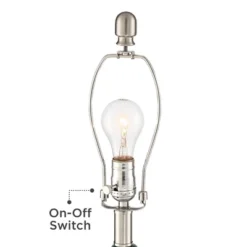 360 Lighting Modern Table Lamp With USB Charging Port 24 3/4" High Sea Foam Ceramic Oatmeal Drum Shade For Living Room Desk Bedroom -360 Lighting GUEST ccb353e4 a059 4b7c a99c 813bfabb3eb7