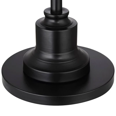 360 Lighting Spenser Retro Art Deco 58" Tall Floor Lamp Oiled Bronze Brown Beige Fabric Pleated Empire Shade For Living Room Bedroom House 6 360 Lighting Spenser Retro Art Deco 58" Tall Floor Lamp Oiled Bronze Brown Beige Fabric Pleated Empire Shade For Living Room Bedroom House - Image 4