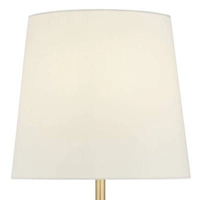 360 Lighting Phoebe Modern Buffet Table Lamps 28 1/2" Tall Set Of 2 Gold Metal White Drum Shade For Bedroom Living Room Bedside Nightstand Office Kids 4 360 Lighting Phoebe Modern Buffet Table Lamps 28 1/2" Tall Set Of 2 Gold Metal White Drum Shade For Bedroom Living Room Bedside Nightstand Office Kids - Image 2