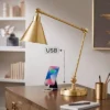 360 Lighting Wray Modern Desk Lamp 26 3/4" High Warm Brass Metal With USB Charging Port Adjustable Arm Head For Bedroom Living Room Bedside House Home 1 360 Lighting Wray Modern Desk Lamp 26 3/4" High Warm Brass Metal With USB Charging Port Adjustable Arm Head For Bedroom Living Room Bedside House Home -360 Lighting GUEST dbce442d 9a22 44b9 9673 5da71137a591