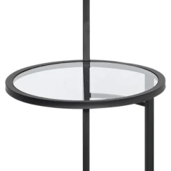 360 Lighting Modern Floor Lamp With Table Glass 62" Tall Black White Fabric Drum Shade For Living Room Reading Bedroom Office 12 360 Lighting Modern Floor Lamp With Table Glass 62" Tall Black White Fabric Drum Shade For Living Room Reading Bedroom Office -360 Lighting GUEST dcd5ba9c 66b1 45c0 98ff c44172788a77