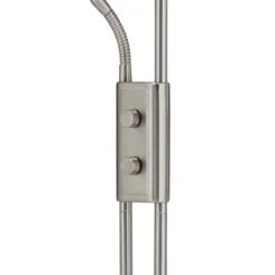 360 Lighting Casper Traditional Pharmacy Floor Lamp 63" Tall Brushed Nickel 2-Light LED Adjustable Arm Swivel Head For Living Room Bedroom 12 360 Lighting Casper Traditional Pharmacy Floor Lamp 63" Tall Brushed Nickel 2-Light LED Adjustable Arm Swivel Head For Living Room Bedroom -360 Lighting GUEST dd7e2831 308a 48ba 8d10 75370b9447be
