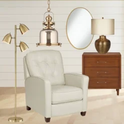 360 Lighting Aaron Mid Century Modern Tree Floor Lamp 64" Tall Aged Brass 3 Light Adjustable Dome Shade For Living Room Reading Bedroom Office House -360 Lighting GUEST e28a164e a7dc 4e53 9c2c ab45ec30be2e