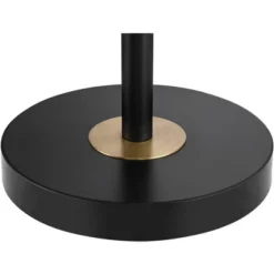 360 Lighting Modern Adjustable Floor Lamp With USB Charging Port 61" Tall Black Brass Living Room Reading -360 Lighting GUEST eb33651a 41dd 461f 96e1 02d5ebc281b6