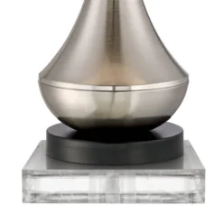 360 Lighting Simon Modern Table Lamps Set Of 2 With Square Risers 27" Tall Brushed Nickel USB Charging Port White Shade For Bedroom Living Room Desk 8 360 Lighting Simon Modern Table Lamps Set Of 2 With Square Risers 27" Tall Brushed Nickel USB Charging Port White Shade For Bedroom Living Room Desk -360 Lighting GUEST ed47e65f 04d9 49a0 ae32 790dd3b5468a