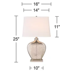 360 Lighting Axel Modern Table Lamps 25" High Set Of 2 Mercury Glass White Fabric Drum Shade For Bedroom Living Room Bedside Nightstand Office Kids 13 360 Lighting Axel Modern Table Lamps 25" High Set Of 2 Mercury Glass White Fabric Drum Shade For Bedroom Living Room Bedside Nightstand Office Kids -360 Lighting GUEST ee7295c7 c56c 4141 ae1f 96ba0eb930ae