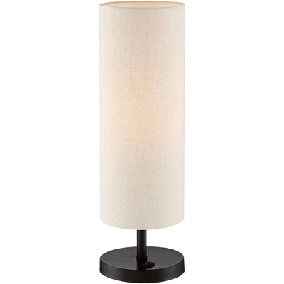 360 Lighting Heyburn Modern Accent Table Lamps 20" High Set Of 2 Bronze With USB And AC Power Outlet In Base Oatmeal Cylinder Shade For Bedroom Desk 9 360 Lighting Heyburn Modern Accent Table Lamps 20" High Set Of 2 Bronze With USB And AC Power Outlet In Base Oatmeal Cylinder Shade For Bedroom Desk - Image 7