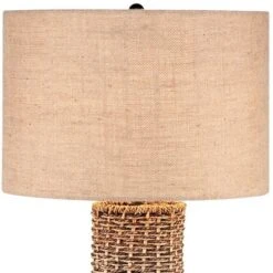 360 Lighting Coastal Table Lamp 28.5" Tall Woven Seagrass Burlap Drum Shade For Living Room Family Bedroom Bedside Nightstand Office 10 360 Lighting Coastal Table Lamp 28.5" Tall Woven Seagrass Burlap Drum Shade For Living Room Family Bedroom Bedside Nightstand Office -360 Lighting GUEST f75ecbcf e1e2 4410 9fbc f131b5b0a88d