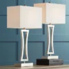 360 Lighting Roxie Modern Table Lamps 31" Tall Set Of 2 Brushed Nickel Metal Off White Fabric Rectangular Shade For Bedroom Living Room Bedside Office 2 360 Lighting Roxie Modern Table Lamps 31" Tall Set Of 2 Brushed Nickel Metal Off White Fabric Rectangular Shade For Bedroom Living Room Bedside Office -360 Lighting GUEST f8469956 f10d 4434 8865 aabf0ec7608a